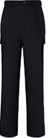 FRAME Black Tapered Wool Straight-Leg Casual Cargo Pants JVM1666844305332 FRAME Black Tapered Wool Straight-Leg Casual Cargo Pants JVM1666844305332