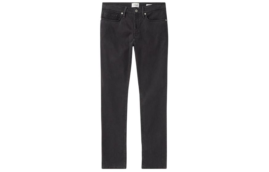 FRAME Mid-Rise Slim Straight Zipper Casual Pants JVM1687168729531