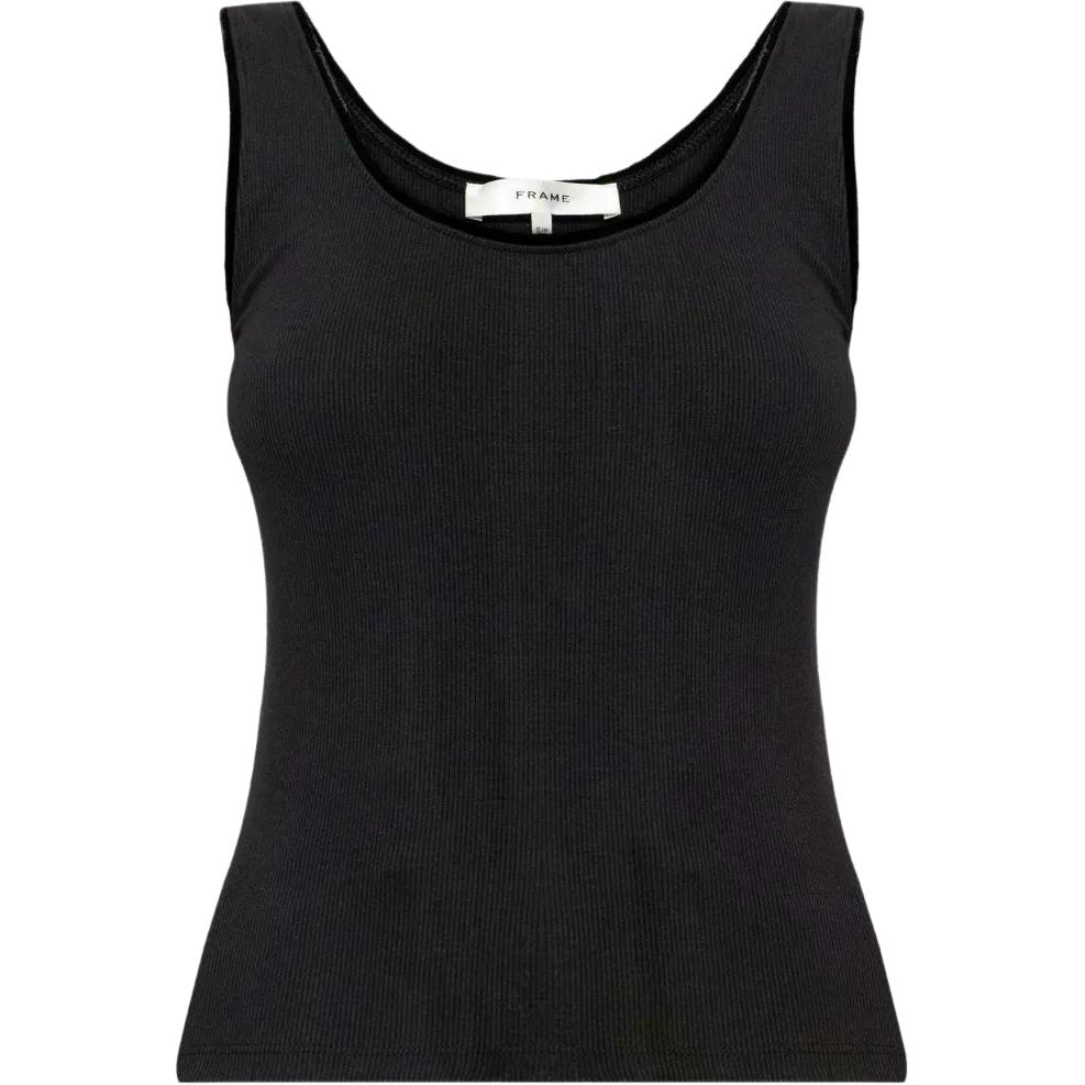 FRAME Ribbed Sleeveless Solid Color Slim Tank Top Unisex. WP26JKT020
