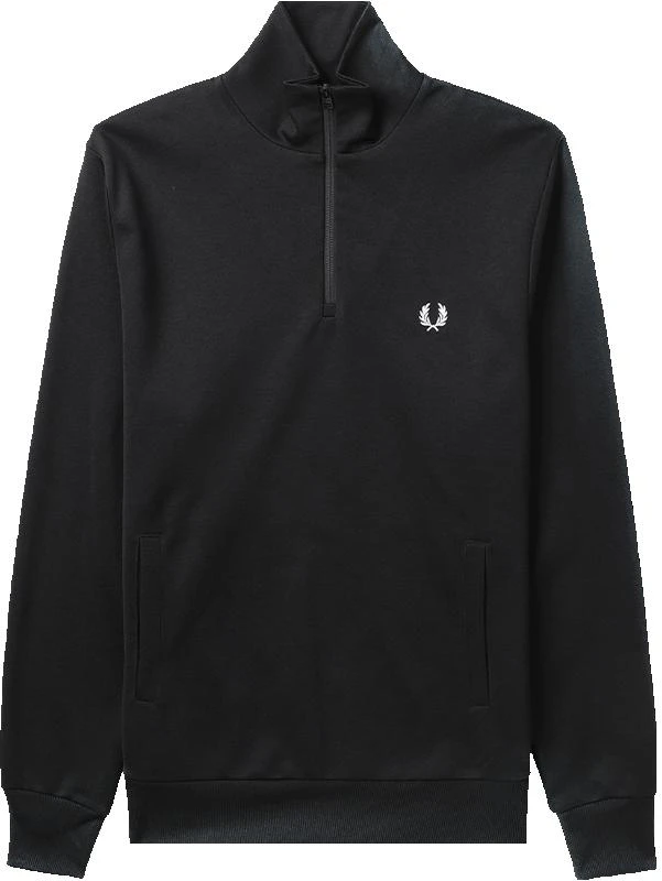 fred-perry-black-stand-collar-pullover-loose-long-sleeve-jacket-fpxjkj-5554-xmk