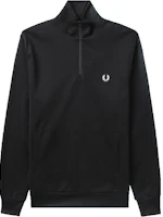 FRED PERRY Black Stand Collar Pullover Loose Long-Sleeve Jacket FPXJKJ5554XMK FRED PERRY Black Stand Collar Pullover Loose Long-Sleeve Jacket FPXJKJ5554XMK