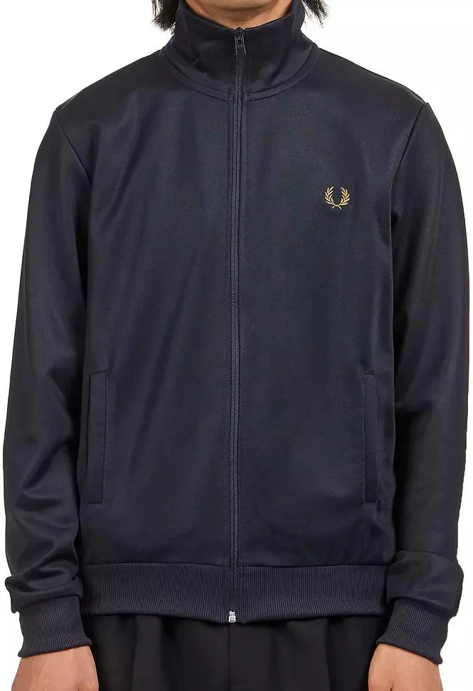 fred-perry-black-zip-up-solid-color-high-neck-jacket-j6000-r63