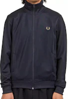 FRED PERRY Black Zip-Up Solid Color High-Neck Jacket. J6000-R63 FRED PERRY Black Zip-Up Solid Color High-Neck Jacket. J6000-R63