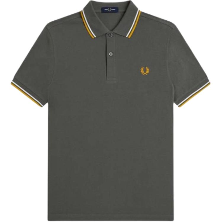 FRED PERRY Embroidered Logo Comfortable Minimalist Polo Shirt. M3600-77C