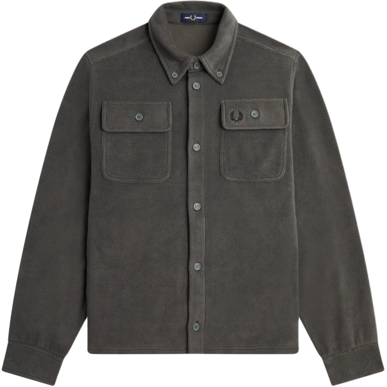 fred-perry-fleece-overshirt-grey-jacket-with-classic-laurel-wreath-logo-m4690-638