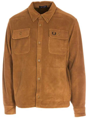 Jaket Lengan Panjang Coklat FRED PERRY FW22 dengan Poket Dada M4690P96 Buy Jaket Lengan Panjang Coklat FRED PERRY FW22 dengan Poket Dada M4690P96