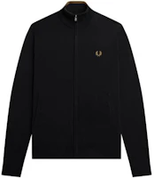 FRED PERRY FW23 Solid Color Casual Zip-Up Jacket BLACK FPK453447184 FRED PERRY FW23 Solid Color Casual Zip-Up Jacket BLACK FPK453447184