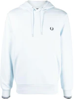 FRED PERRY Graphic Print Hoodie Light Blue M2643R30 FRED PERRY Graphic Print Hoodie Light Blue M2643R30