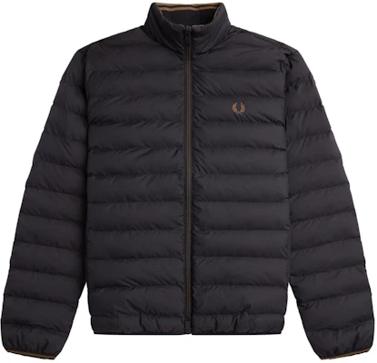 FRED PERRY Jaket Hitam Insulated Logo Bordir Lengan Panjang Outerwear J4564-198 Buy FRED PERRY Jaket Hitam Insulated Logo Bordir Lengan Panjang Outerwear J4564-198