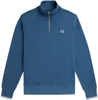 FRED PERRY Laurel Logo Solid Color Long Sleeve Fit Sweatshirt Blue () M3574-V06 FRED PERRY Laurel Logo Solid Color Long Sleeve Fit Sweatshirt Blue () M3574-V06