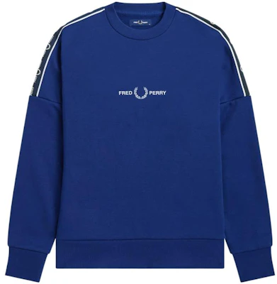 FRED PERRY Sweatshirt Unisex Navy Blue Bordir Logo Daun Laurel Crewneck FPXSWM4708XMJ Buy FRED PERRY Sweatshirt Unisex Navy Blue Bordir Logo Daun Laurel Crewneck FPXSWM4708XMJ