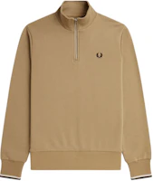 FRED PERRY Laurel Wreath Logo Casual Pullover Sweatshirt Khaki. M3574-363 FRED PERRY Laurel Wreath Logo Casual Pullover Sweatshirt Khaki. M3574-363