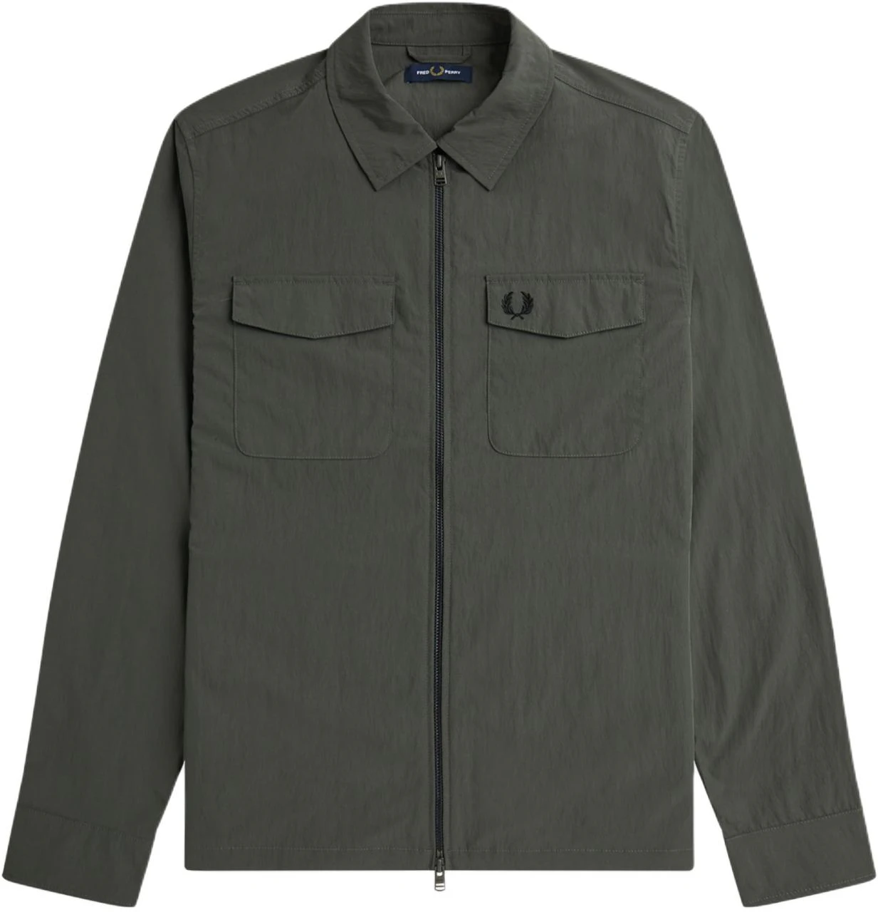 fred-perry-lightweight-zip-through-overshirt-green-jacket-with-laurel-logo-m5684-638