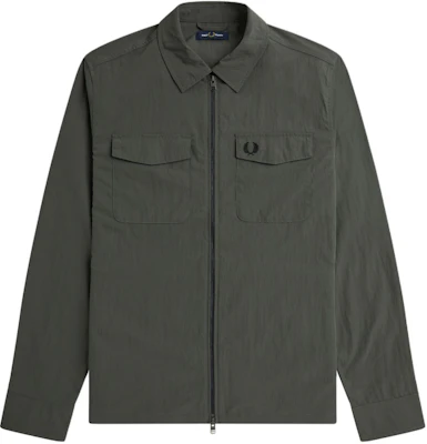 FRED PERRY Chaqueta Ligera Verde con Cremallera y Logo de Laurel. M5684-638 Buy FRED PERRY Chaqueta Ligera Verde con Cremallera y Logo de Laurel. M5684-638