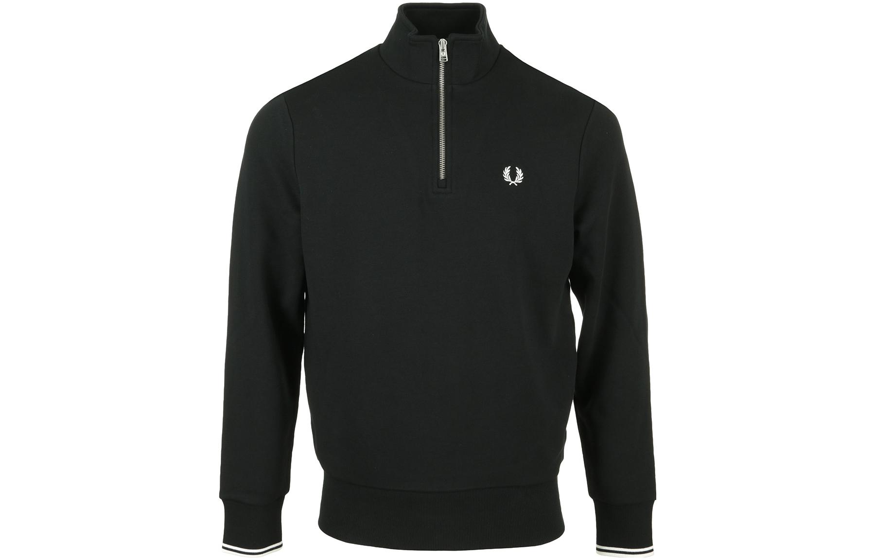 FRED PERRY Logo Print Pullover Sweatshirt Black M3574102