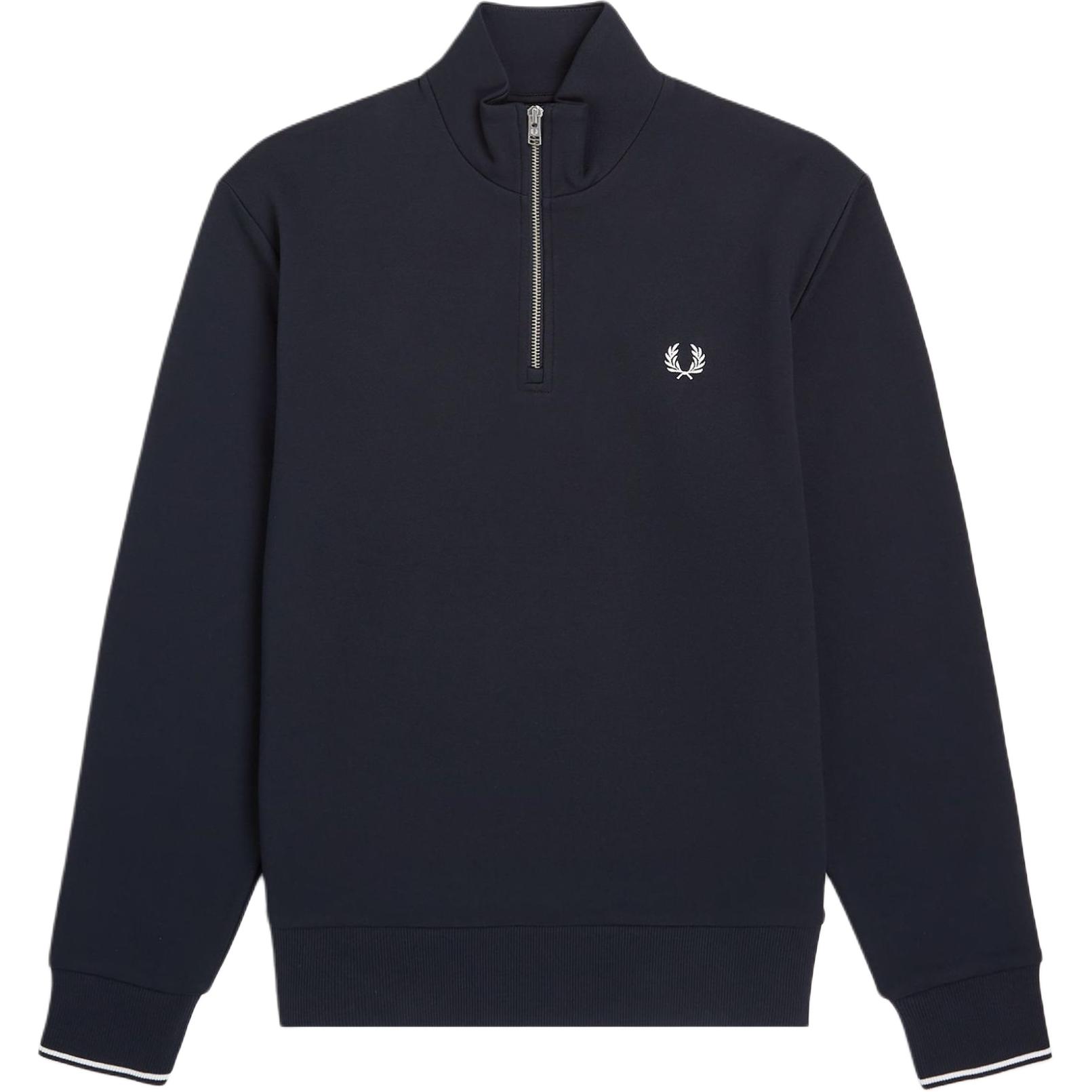 FRED PERRY Logo Print Pullover Sweatshirt BLACK M3574-608