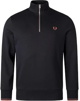 FRED PERRY Logo Pullover Mock Neck Lengan Panjang Sweatshirt Hitam M3574-X56 Buy FRED PERRY Logo Pullover Mock Neck Lengan Panjang Sweatshirt Hitam M3574-X56