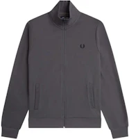 FRED PERRY Logo Stand Collar Slim Fit Zip Jacket Men’s Grey J6000-G85 FRED PERRY Logo Stand Collar Slim Fit Zip Jacket Men’s Grey J6000-G85