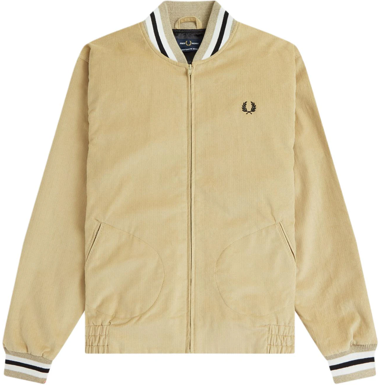 fred-perry-needlecord-tennis-bomber-yellow-jacket-with-laurel-logo-for-men-j4868-485
