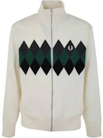 FRED PERRY Printed High-Neck Zipper Jacket White K5805129 FRED PERRY Printed High-Neck Zipper Jacket White K5805129
