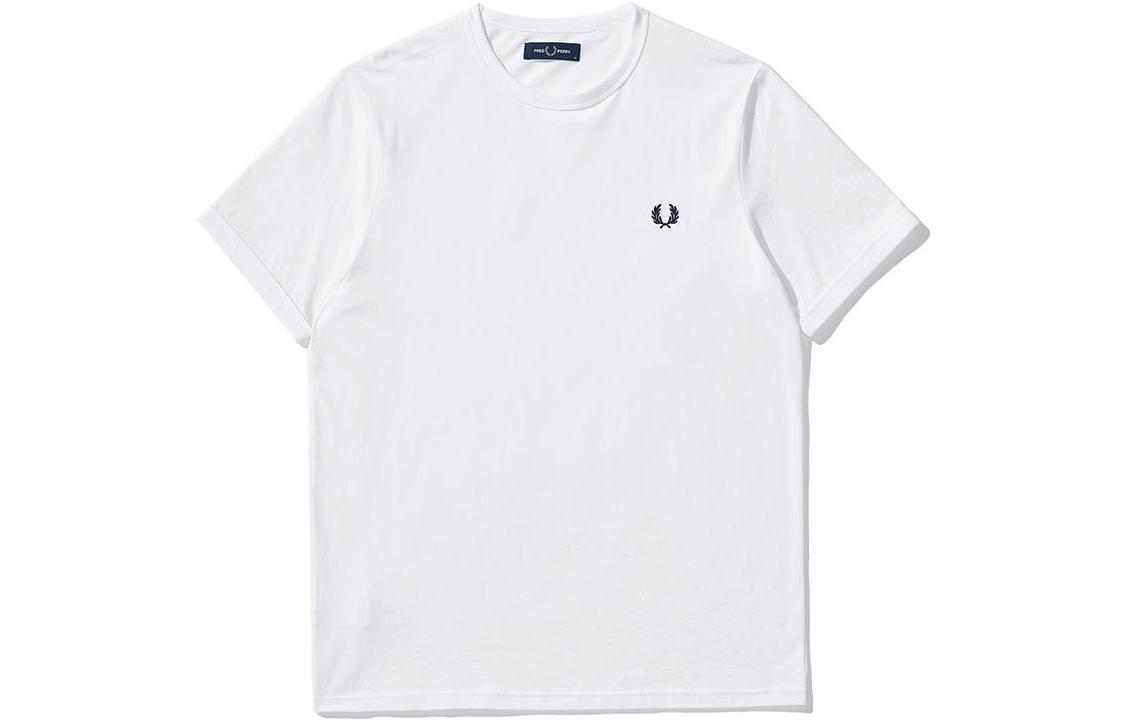 FRED PERRY SS22 Plain Embroidered Logo Crewneck T-Shirt FPXTEM3519XMA-133527