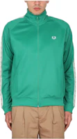 FRED PERRY SS23 Logo Print Zip-Up Jacket Green - Casual Outerwear FPJ5557S20 FRED PERRY SS23 Logo Print Zip-Up Jacket Green - Casual Outerwear FPJ5557S20