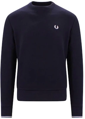 FRED PERRY SS23 Logo Navy Pullover Sweatshirt Pria FPM753545248 Buy FRED PERRY SS23 Logo Navy Pullover Sweatshirt Pria FPM753545248