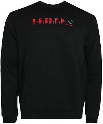 FRED PERRY x Raf Simons 圖案印花黑色圓領長袖衫 SM4211-102 Buy FRED PERRY x Raf Simons 圖案印花黑色圓領長袖衫 SM4211-102