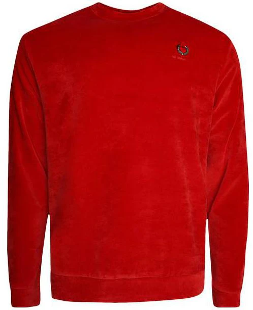fred-perry-x-raf-simons-ss-23-red-crewneck-long-sleeve-sweatshirt-men-s-sm-4212-g74