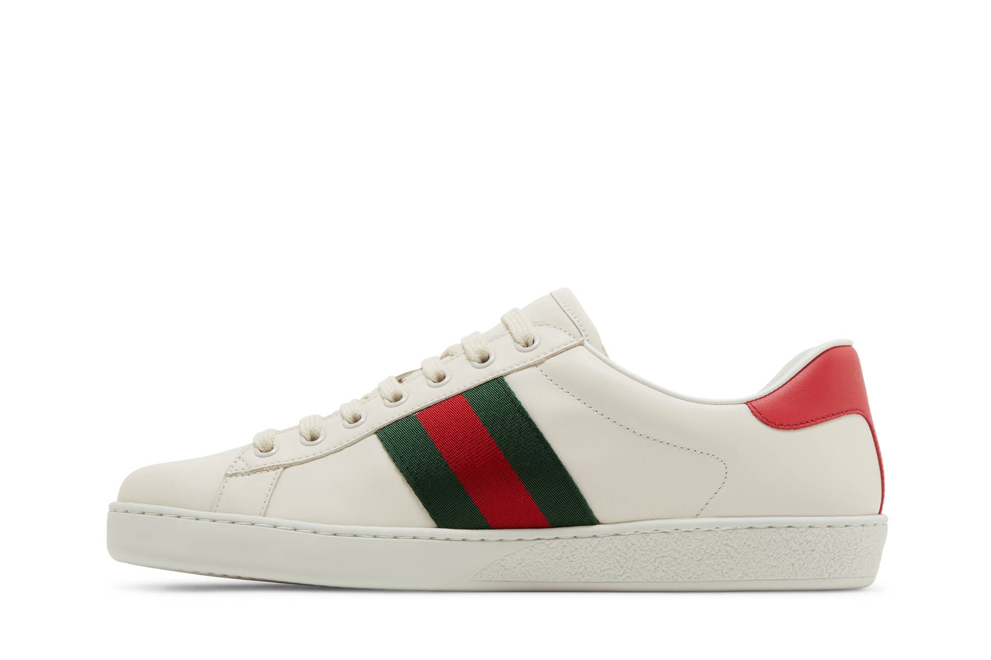 Lookbook GUCCI古馳 ACE Freya Hartas印花 簡約休閒 時尚板鞋 男款 白綠紅