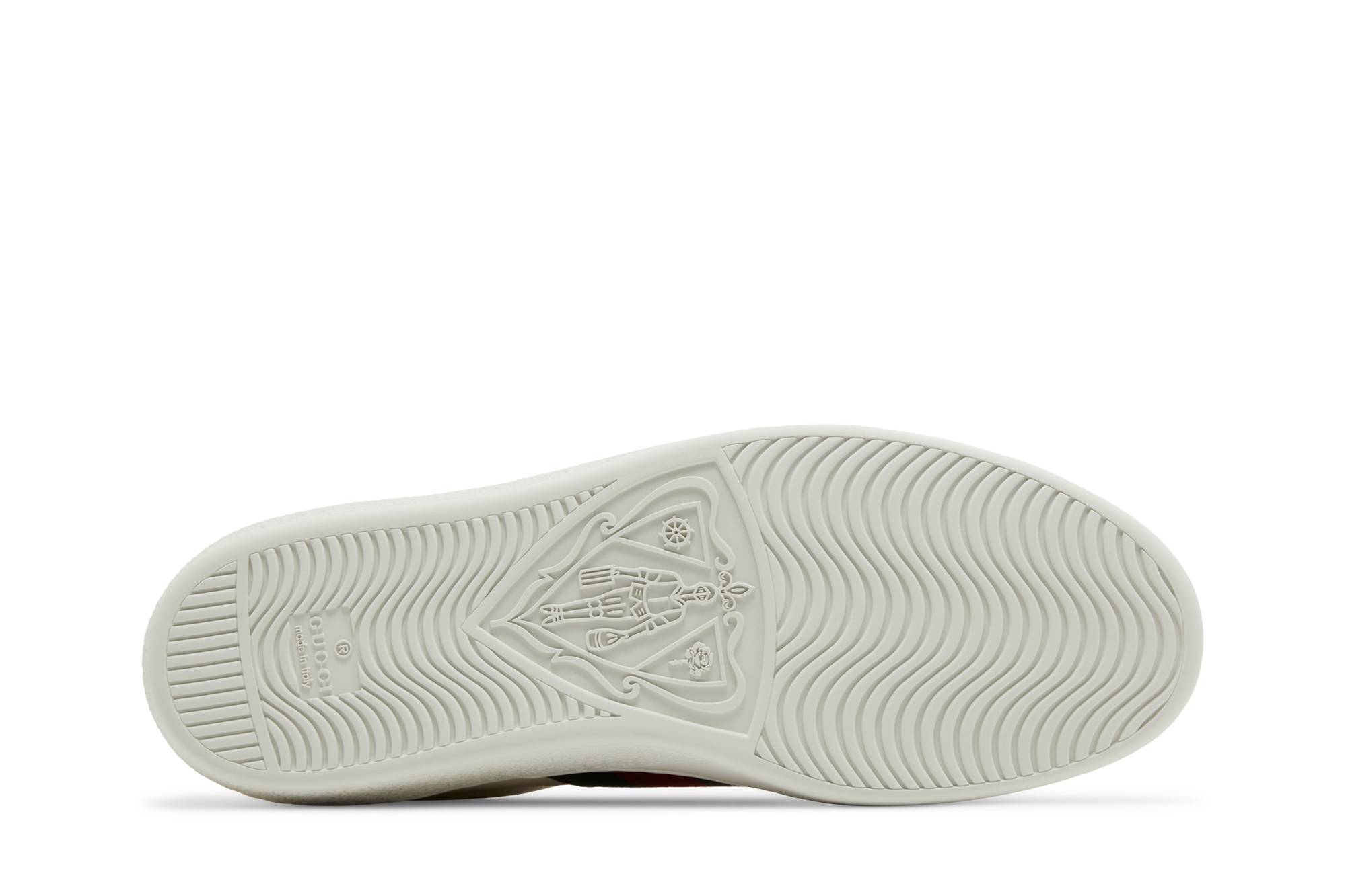 Shop GUCCI古馳 ACE Freya Hartas印花 簡約休閒 時尚板鞋 男款 白綠紅