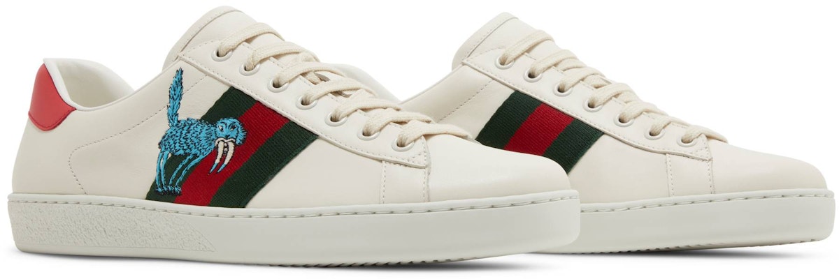 Freya Hartas x Gucci Ace 'Makhluk Mitos - Putih' 659219-1XG60-9180 Cheap Freya Hartas x Gucci Ace 'Makhluk Mitos - Putih' 659219-1XG60-9180