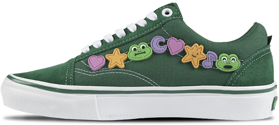 Frog Skateboards x Vans Old Skool 滑板 休閒 低幫 板鞋 男女同款 綠色 Buy Frog Skateboards x Vans Old Skool 滑板 休閒 低幫 板鞋 男女同款 綠色
