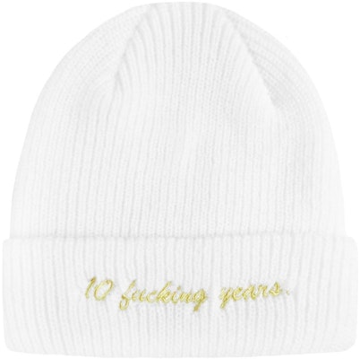 FTP 10 Year Logo Beanie White Order FTP 10 Year Logo Beanie White