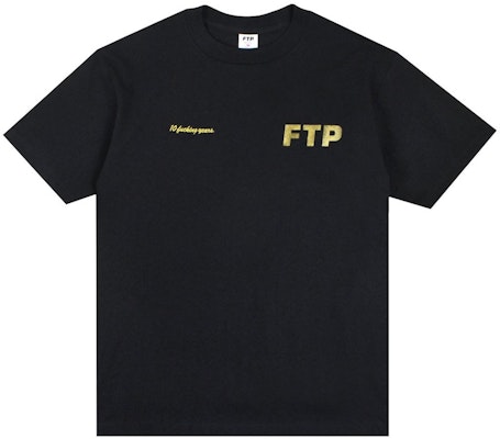 FTP 10 Year Logo Tee Black Buy FTP 10 Year Logo Tee Black