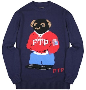 FTP Bear Sweater Rajut Navy Buy FTP Bear Sweater Rajut Navy