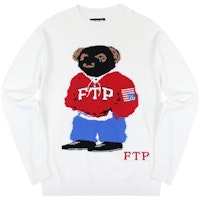 FTP Bear Knit Sweater White FTP Bear Knit Sweater White