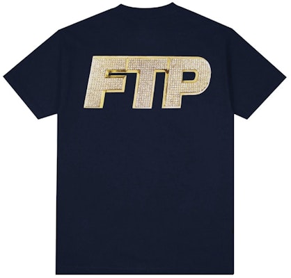 FTP Bling Logo Tee Navy Order FTP Bling Logo Tee Navy