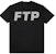 FTP Checkered Logo Tee Black
