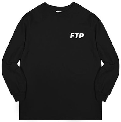 FTP Logo L/S Tee Black Buy FTP Logo L/S Tee Black