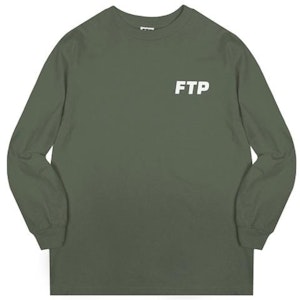 FTP 로고 긴팔 티셔츠 올리브 Buy FTP 로고 긴팔 티셔츠 올리브