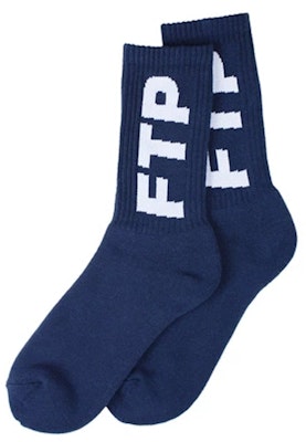 FTP Logo Socks Navy Buy FTP Logo Socks Navy