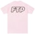 FTP Outer Glow Logo Tee Pink