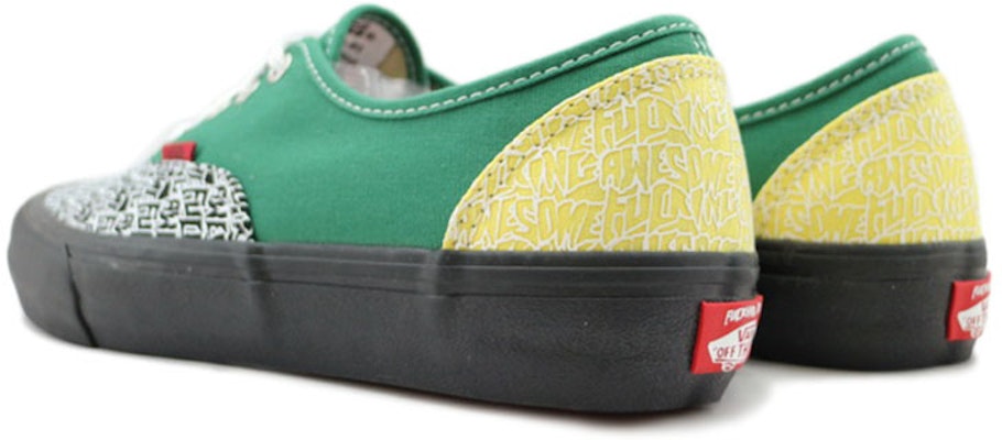 Fucking Awesome x Vans Authentic C Pro 'Black Green' VN0A4BOZSK7 Shop Fucking Awesome x Vans Authentic C Pro 'Black Green' VN0A4BOZSK7