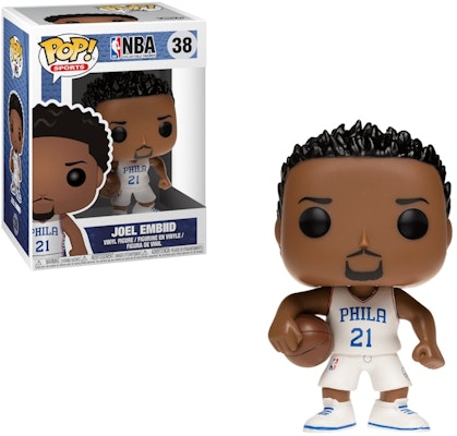 Funko Pop! Sports NBA Joel Embid (White Jersey) Figure #38 Buy Funko Pop! Sports NBA Joel Embid (White Jersey) Figure #38