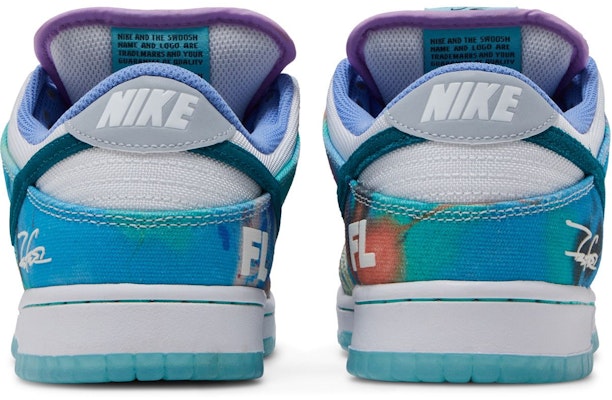 Futura Laboratories x Nike Dunk Low SB 'Bleached Aqua' HF6061-400 Details for Futura Laboratories x Nike Dunk Low SB 'Bleached Aqua' HF6061-400
