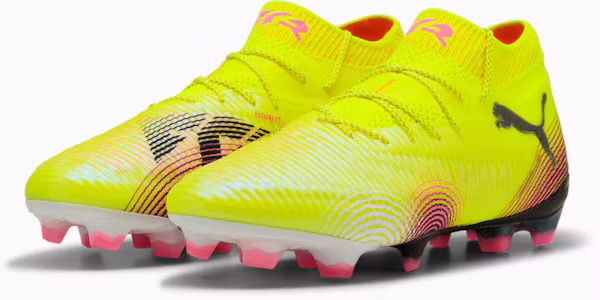 Lookbook Future 8 Ultimate FG 足球鞋 黃色警報-PUMA 黑-陽光炫彩 108138-03