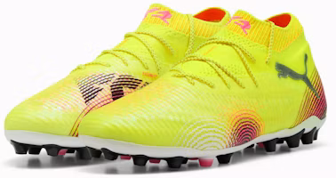 Order Future 8 Ultimate MG Voetbalschoenen Geel Alert-PUMA Zwart-Zon Stoot 108359-03