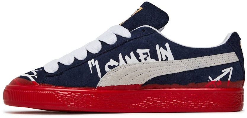 G-Tag x Puma Suede 'Alexander John Design - Peacoat' Biru Tua 932971-01 Shop G-Tag x Puma Suede 'Alexander John Design - Peacoat' Biru Tua 932971-01
