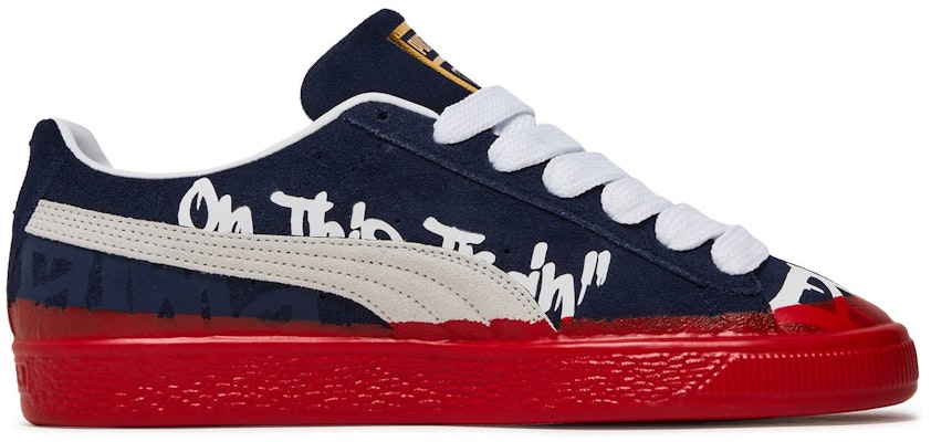 G-Tag x Puma Suede 'Alexander John Design - Peacoat' Biru Tua 932971-01 Sizing G-Tag x Puma Suede 'Alexander John Design - Peacoat' Biru Tua 932971-01